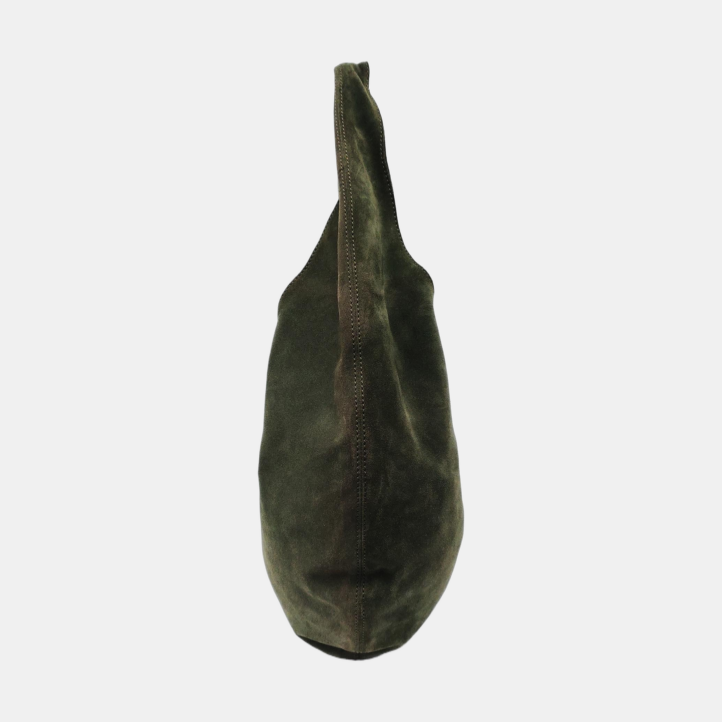 Bottega Veneta Hobo Olive Green Suede Shoulder Bag