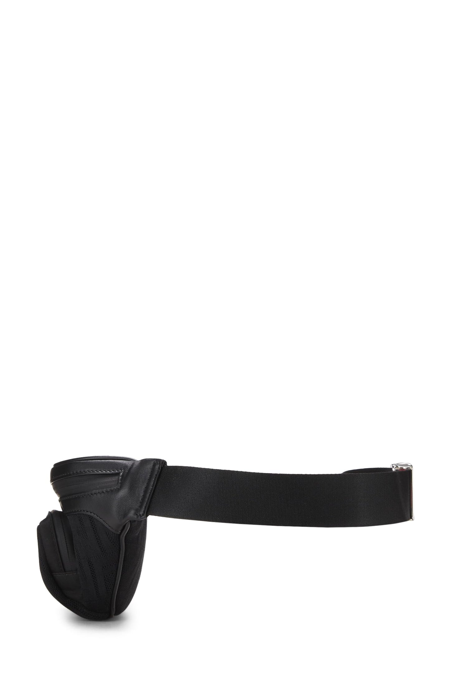 Fendi, Black Mesh Zucca Belt Bag, Black