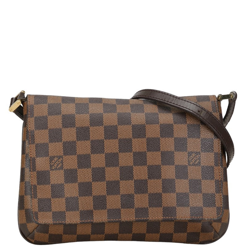Louis Vuitton Damier Musette Tango Longsher Shoulder Bag N51301 Brown PVC Leather Louis Vuitton