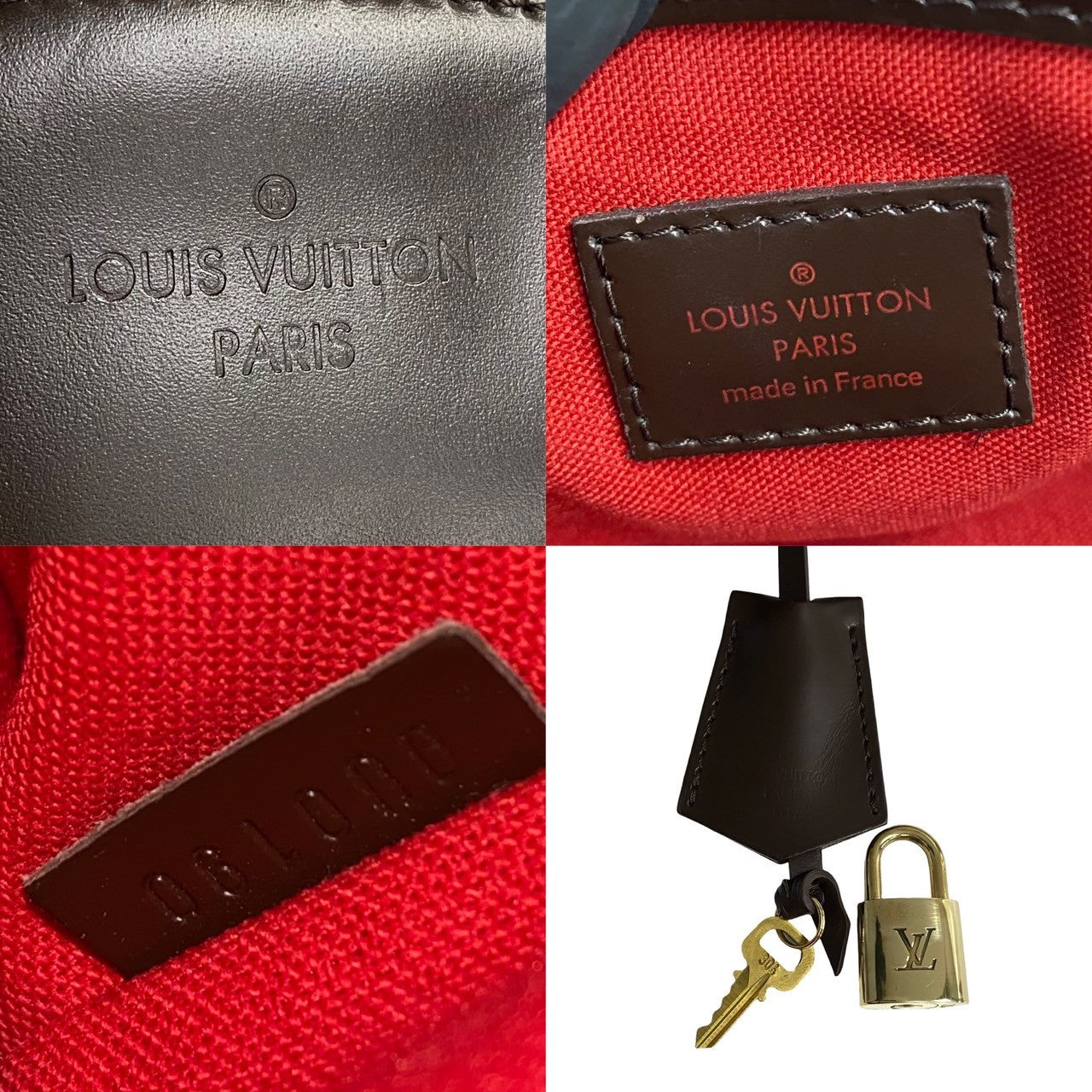 LOUIS VUITTON Handbag PVC, Leather Brown Damier Verona PM Women