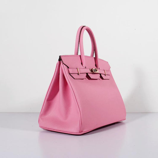 Luxury Hermes 35cm Birkin Bag Epsom Leather Pink Gold