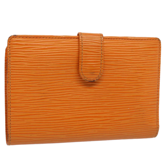 LOUIS VUITTON Epi Porte Monnaie Billets Viennois Mandarin M6324H LV Auth 52896