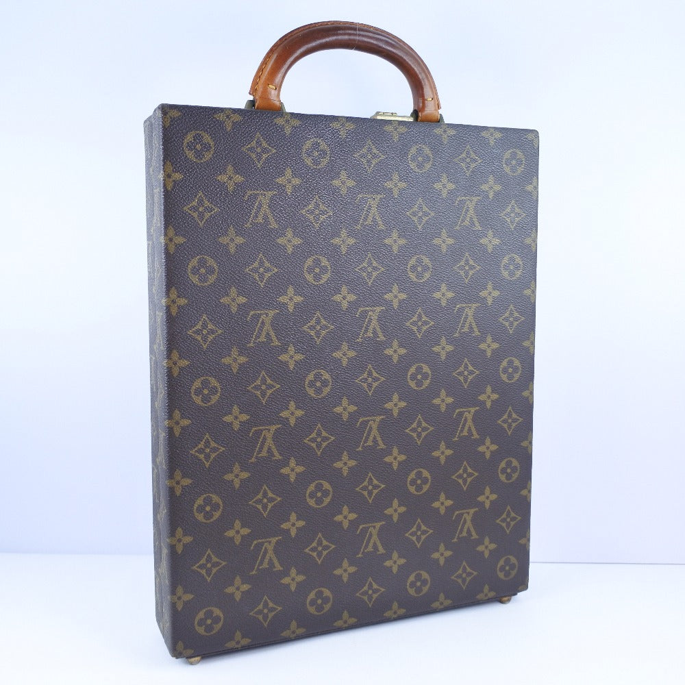 LOUIS VUITTON Business bag Monogram canvas Brown Attache case mens