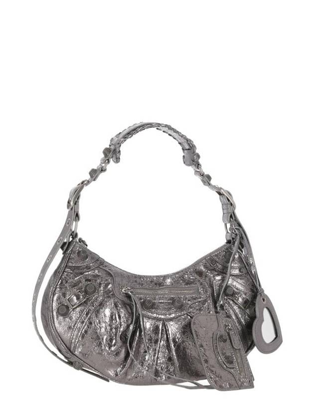 Luxury Balenciaga Trending 2026 Le Cagole Small Shoulder Bag Silver