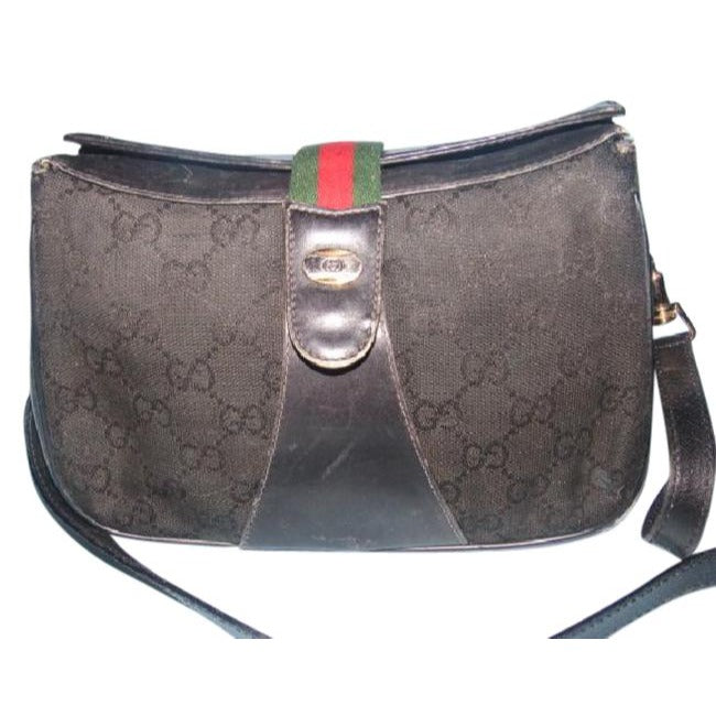 Gucci Leather Canvas Crossbody