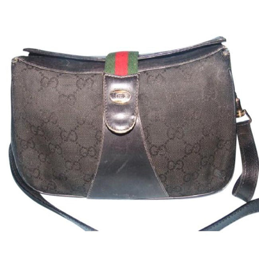 Gucci Leather Canvas Crossbody