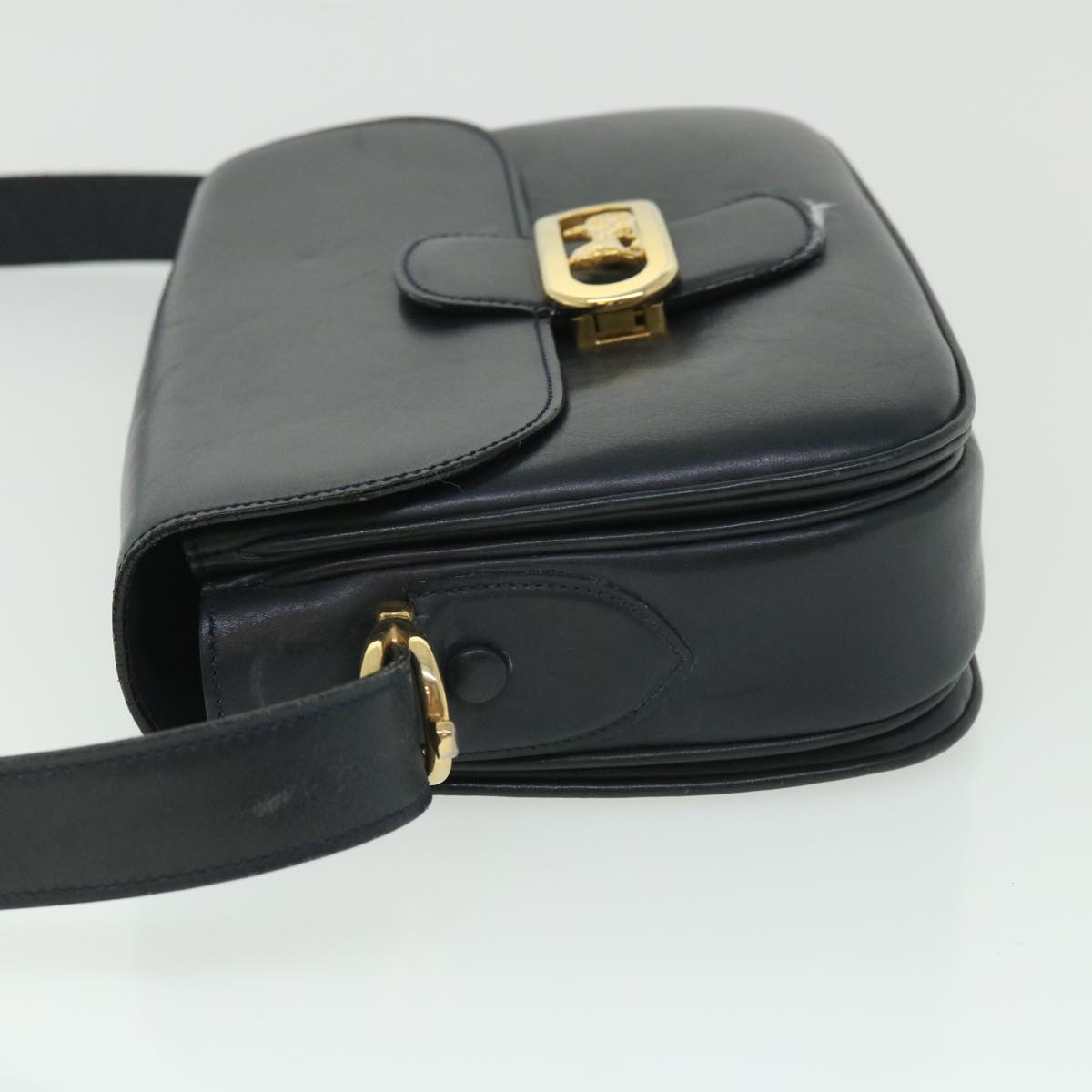 Luxury CELINE Shoulder Bag Leather Black 54184