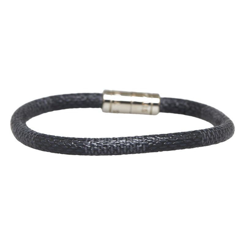 Louis vuitton Damière Graphite M6609 Black PVC/Metal Bracelet