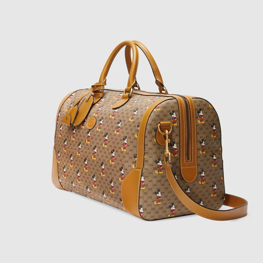 Gucci Monogram Nylon Leather Mini Crossbody