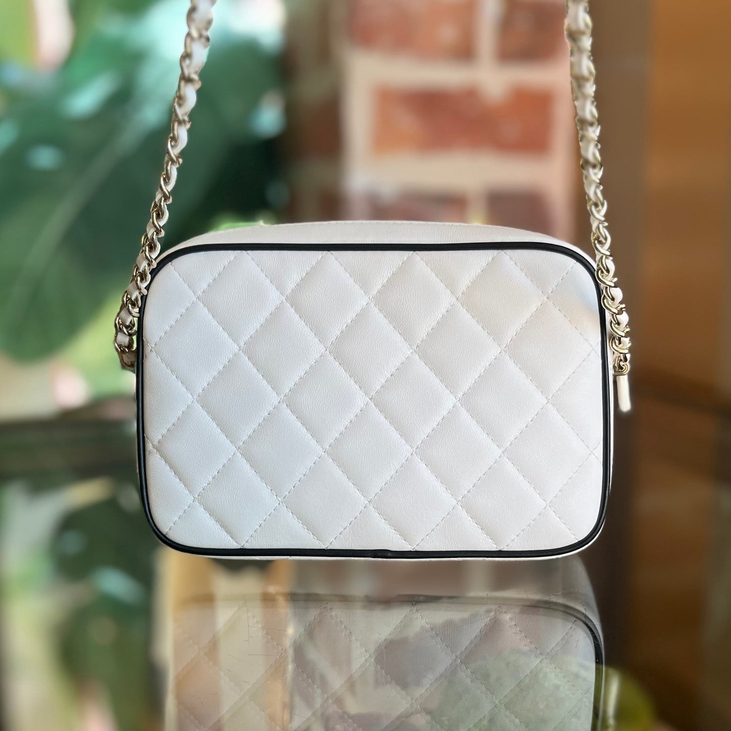 CHANEL Calfskin Crossbody Camera Bag