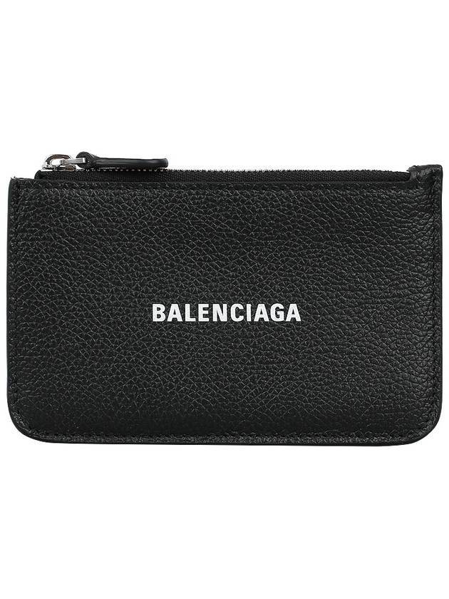 Luxury Balenciaga Trending 2026 Cash Large Long Coin Card Wallet Black