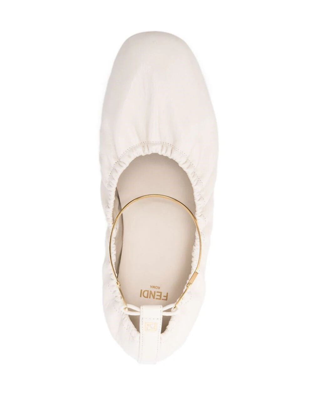 Fendi Women Filo Leather Ballerinas