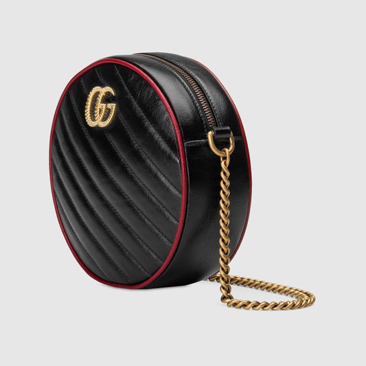 Gucci Monogram Twist Quilted Chain Crossbody