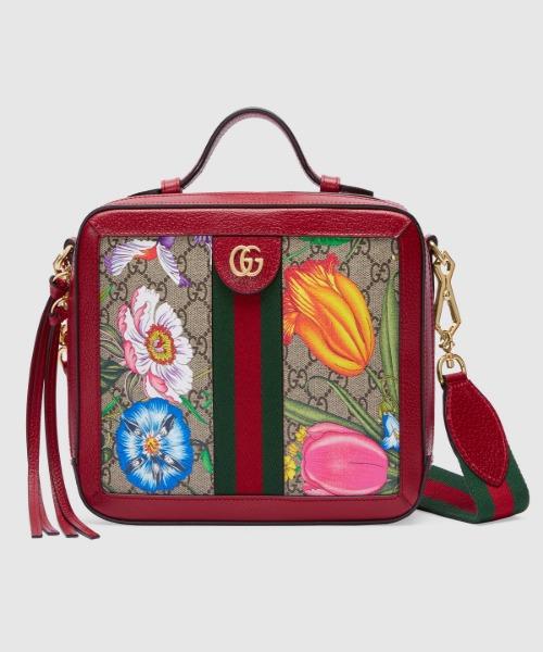 Gucci Monogram Leather Canvas Crossbody