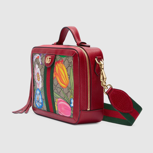 Gucci Monogram Leather Canvas Crossbody