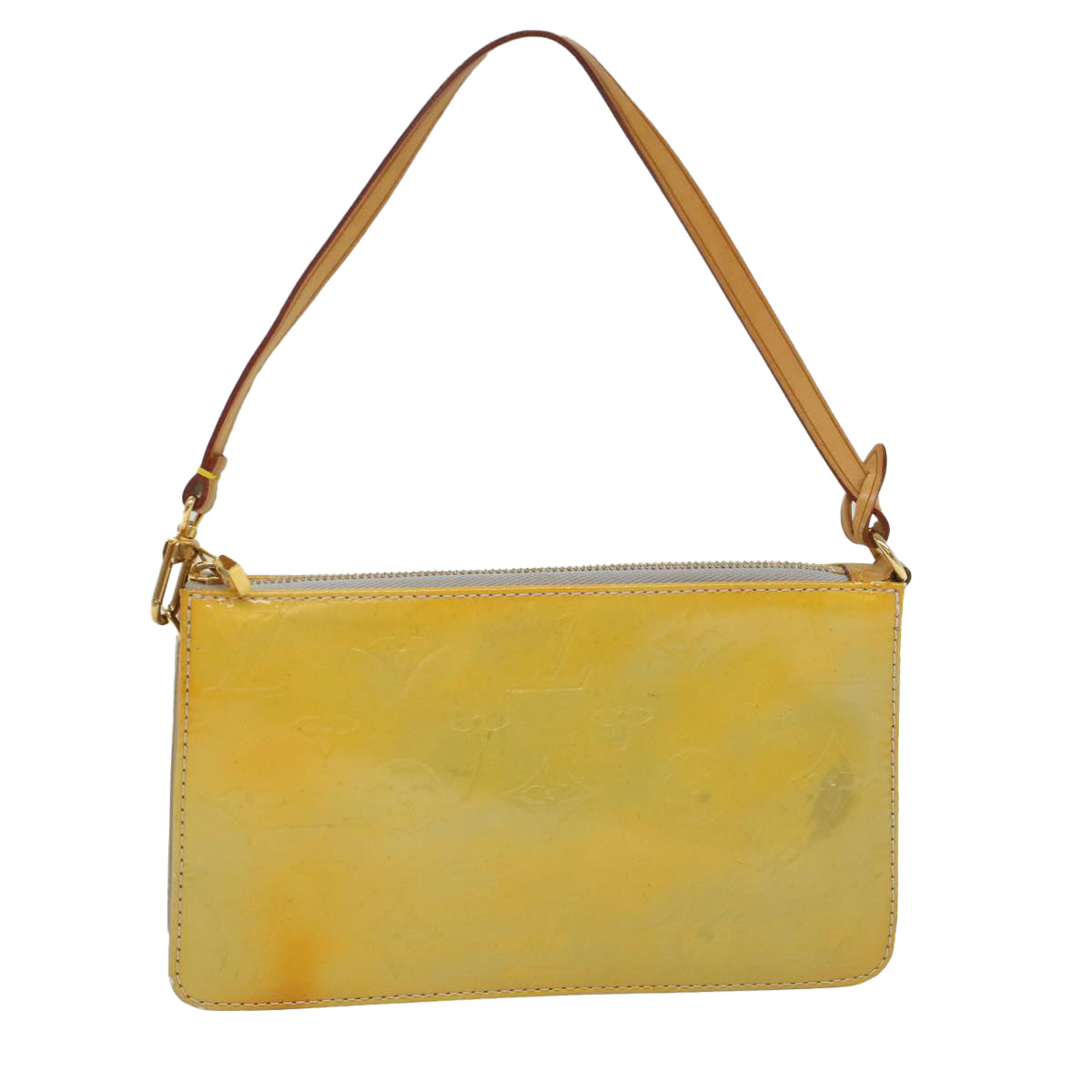 LOUIS VUITTON Monogram Vernis Lexington Accessory Pouch Gris M91056 Auth 55140