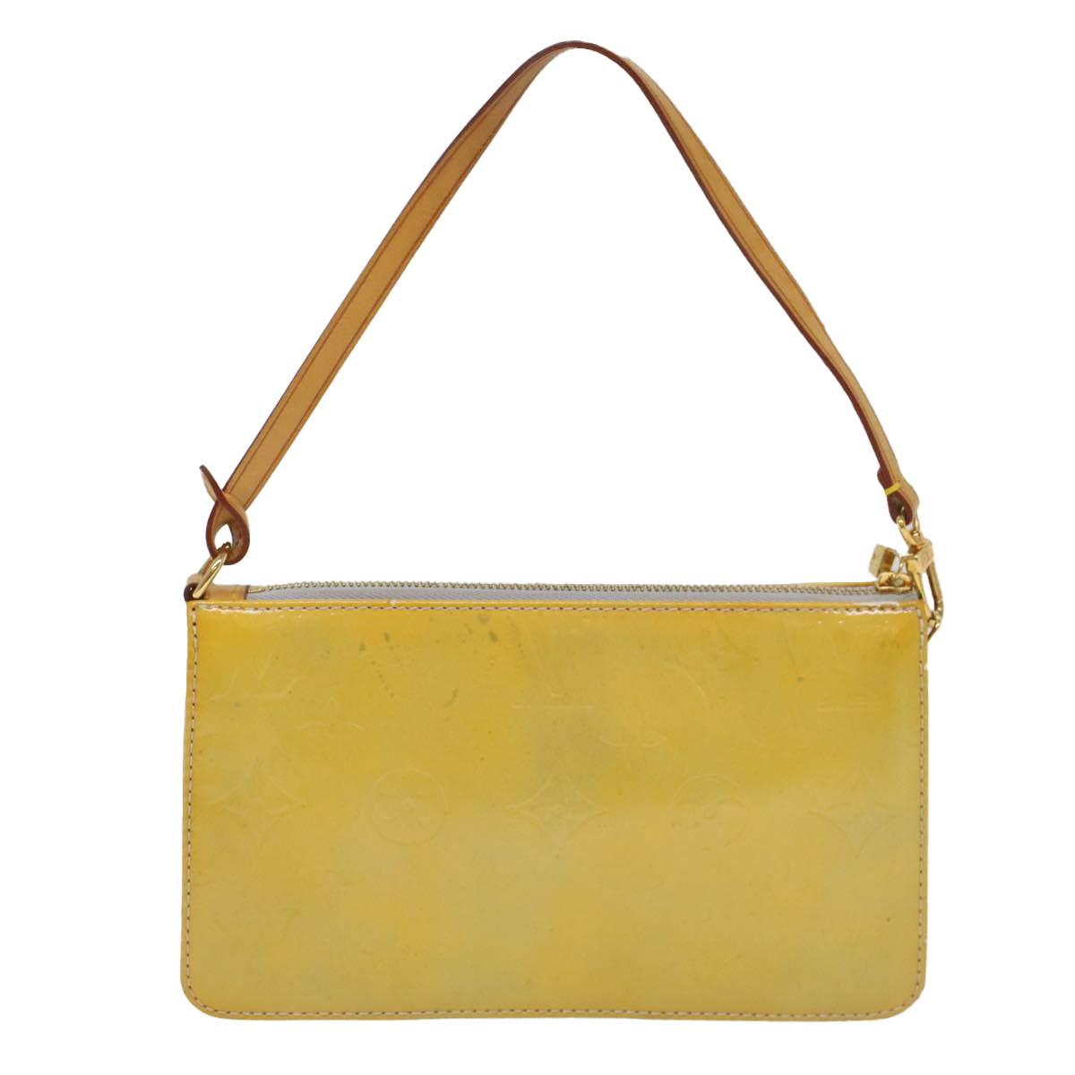 LOUIS VUITTON Monogram Vernis Lexington Accessory Pouch Gris M91056 Auth 55140