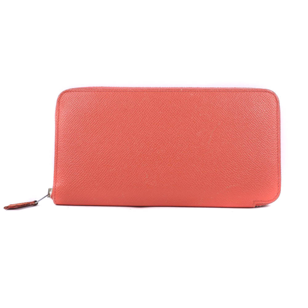 HERMES Long Wallet Purse Epsom pink Azap Silk in Long Women
