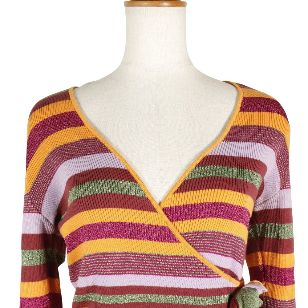 Chanel Knit Border Cotton Rayon Polyester Classic Flap Tote