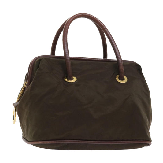 Luxury CELINE Hand Bag Nylon Khaki 55453