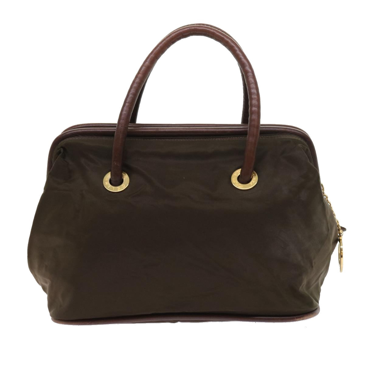 Luxury CELINE Hand Bag Nylon Khaki 55453