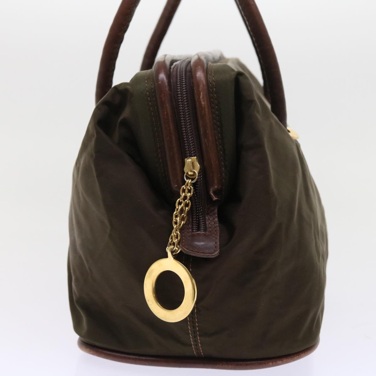 Luxury CELINE Hand Bag Nylon Khaki 55453