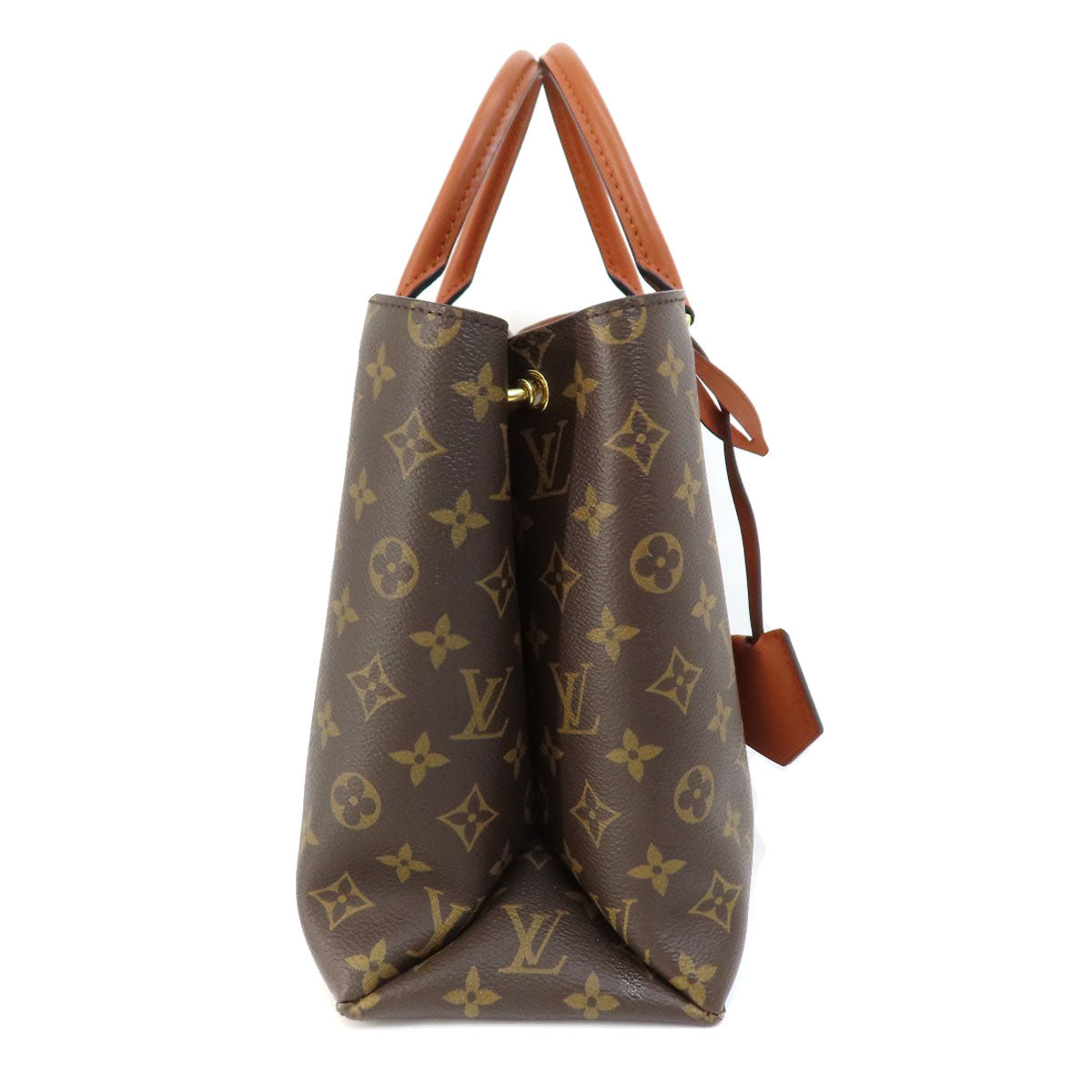 LOUIS VUITTON Handbag Monogram canvas Brown Flower Tote Monogram