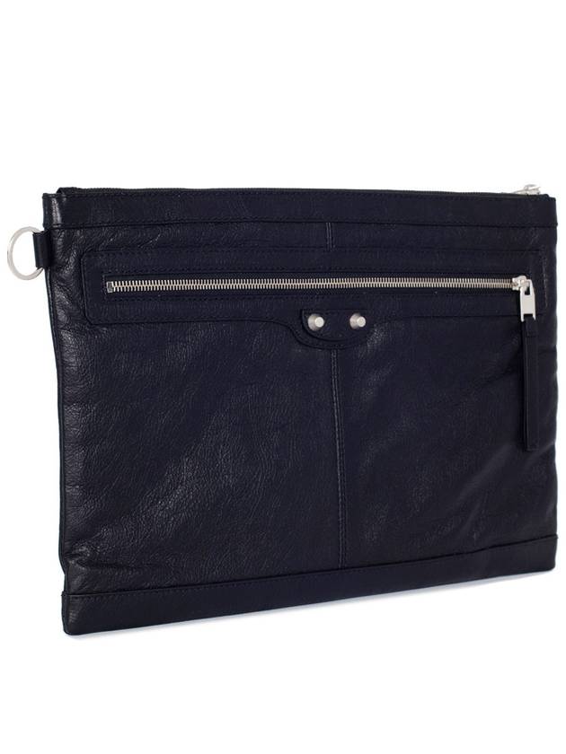 Luxury Balenciaga Trending 2026 Clip Large Clutch Bag Black