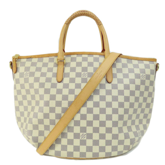 LOUIS VUITTON Tote Bag Damier canvas white Riviera MM