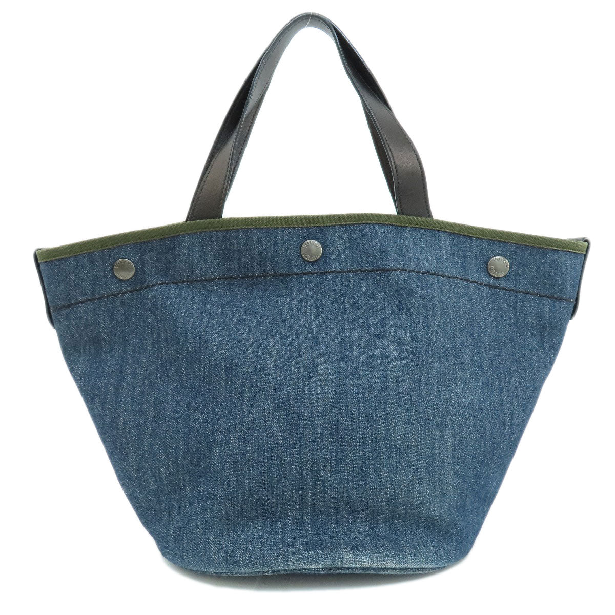 PRADA Handbag 1BG244 denim Navy Bucket type 2WAY