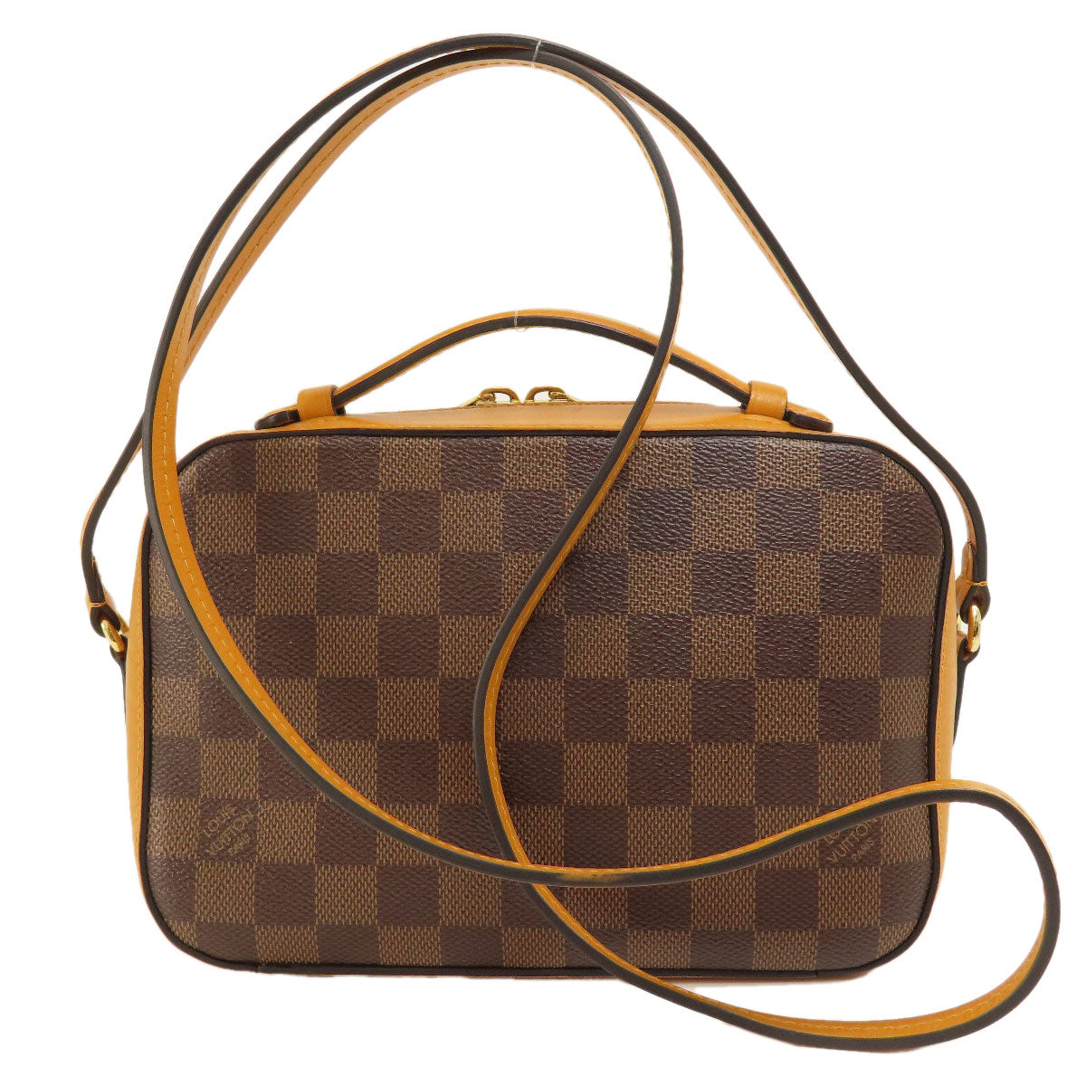 LOUIS VUITTON Shoulder Bag Damier canvas Brown Santa Monica Saffron Damier Ebene Women
