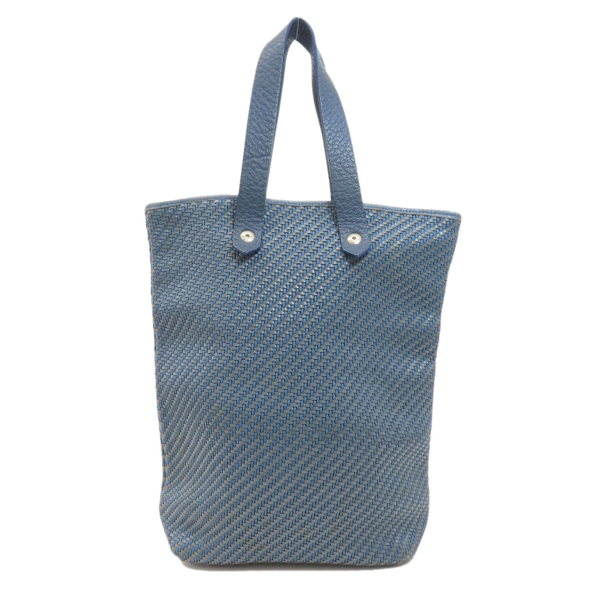 HERMES Handbag Cloth material Navy Amedaba Women