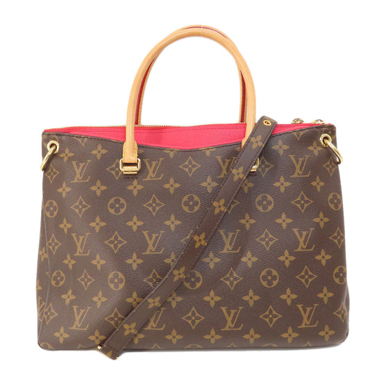 LOUIS VUITTON Tote Bag Monogram canvas Brown Pallas Monog Lamb