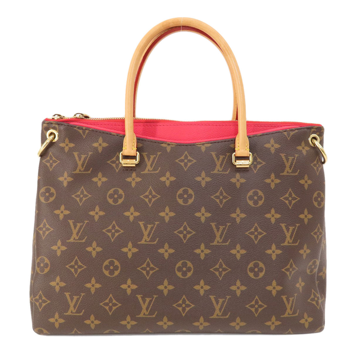 LOUIS VUITTON Tote Bag Monogram canvas Brown Pallas Monog Lamb