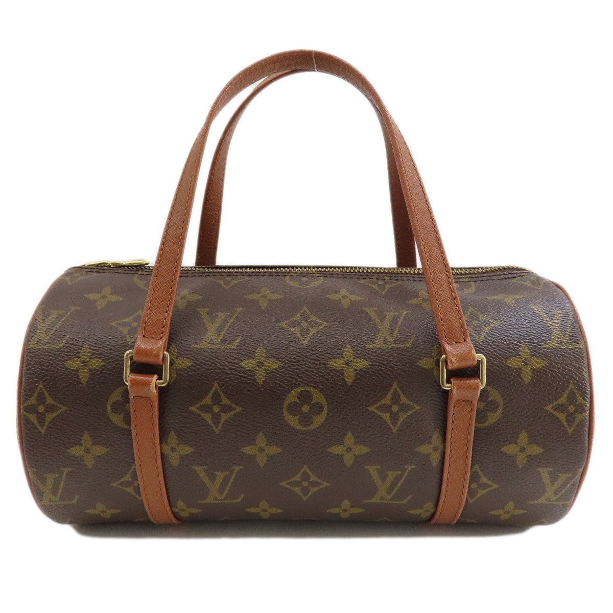 LOUIS VUITTON Handbag Monogram canvas Brown Papillon 26 Old Monog Lamb