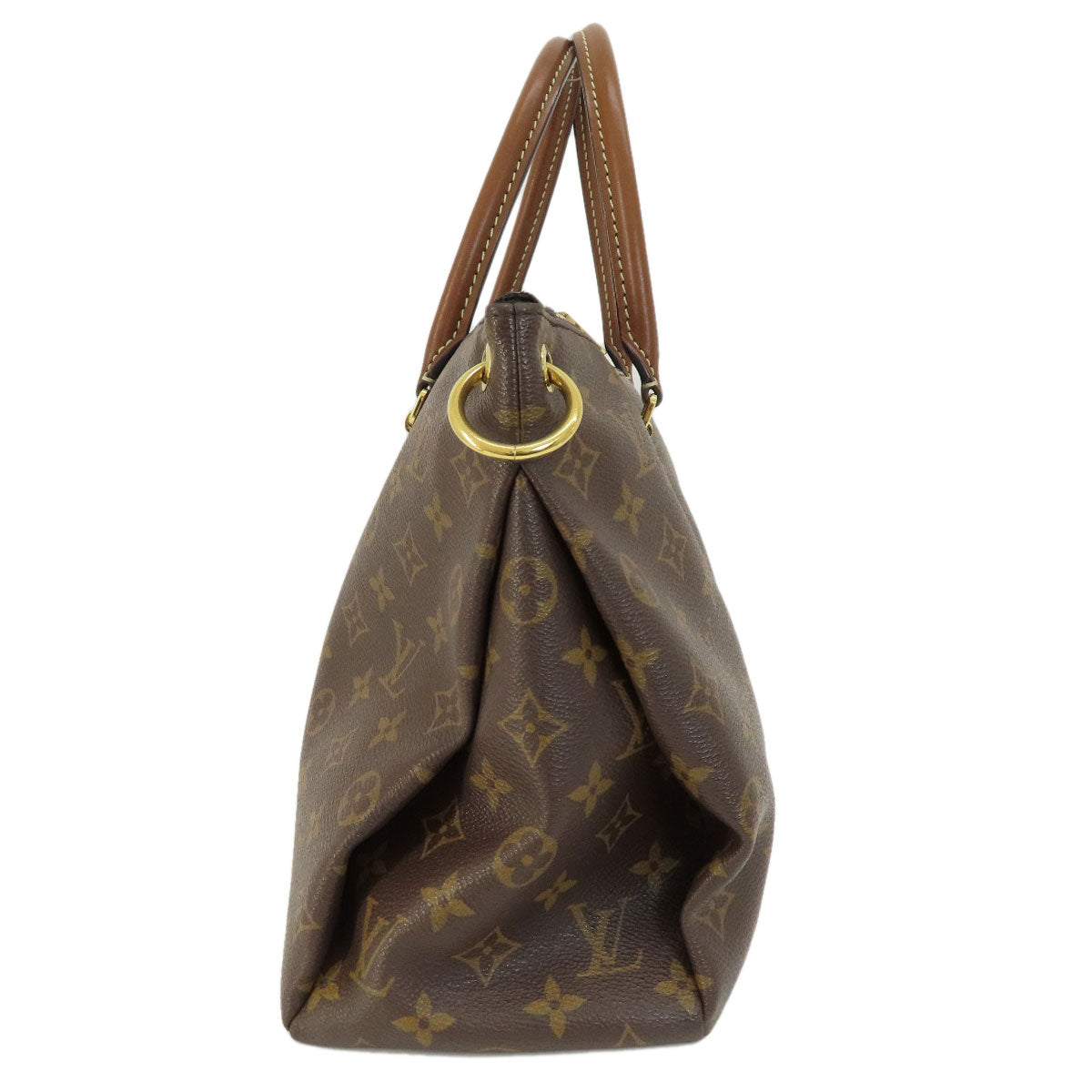 LOUIS VUITTON Handbag Monogram canvas Brown Pallas MM Monogram Women