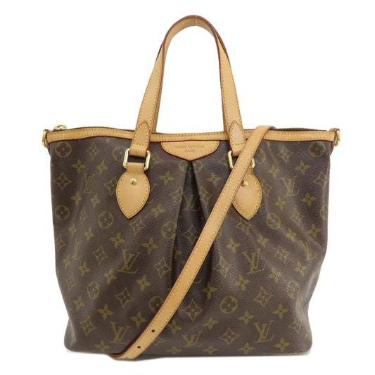 LOUIS VUITTON Tote Bag Monogram canvas Brown PalermoPM Monogram Women