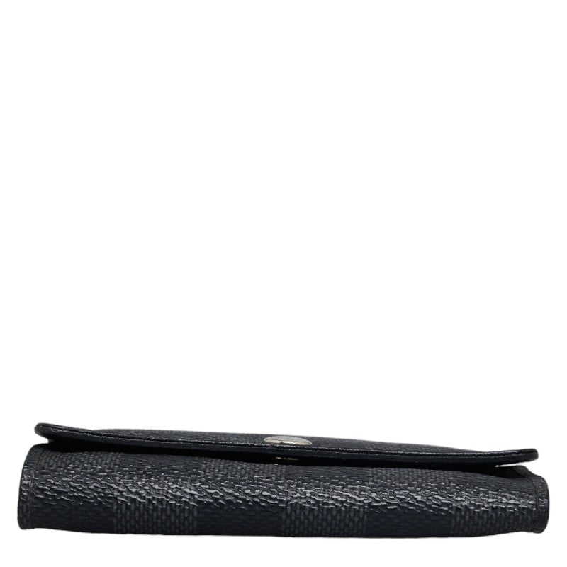 Louis vuitton Damière Graphite N62662 Keycase Leather Black