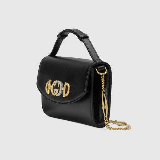 Gucci Monogram Chain Leather Crossbody