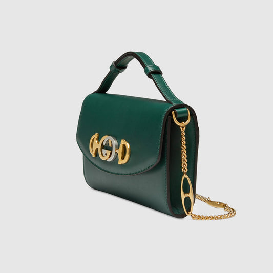 Gucci Monogram Chain Leather Crossbody