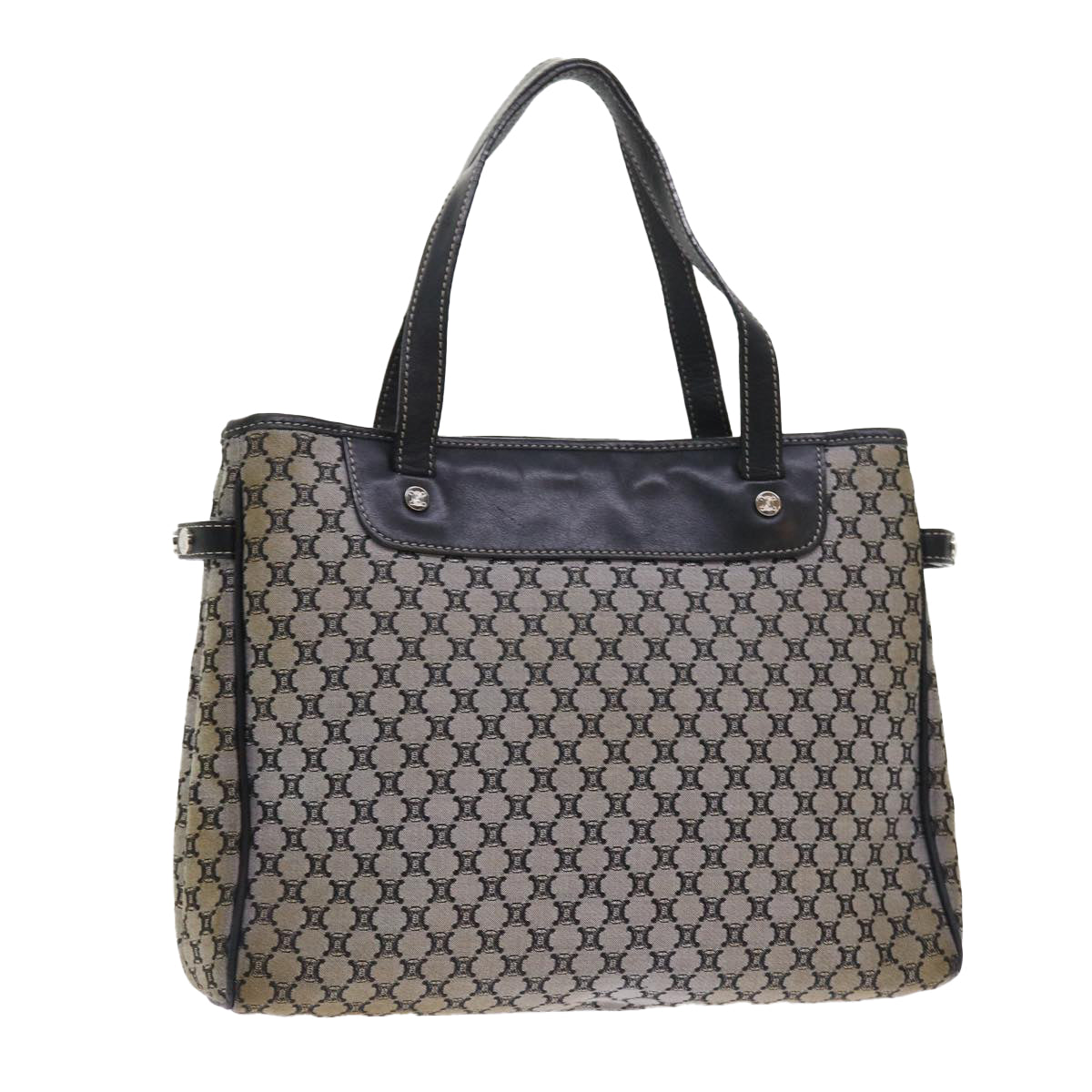 Luxury CELINE Macadam Canvas Hand Bag Gray 56585