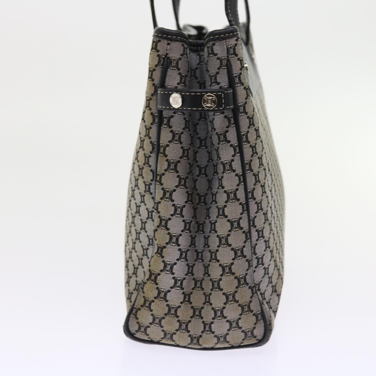 Luxury CELINE Macadam Canvas Hand Bag Gray 56585