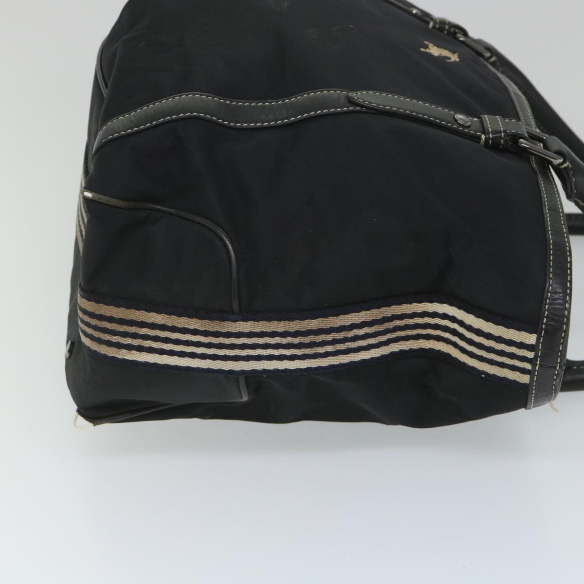 Burberry Blue Label Tote Bag Nylon Black Auth 56630