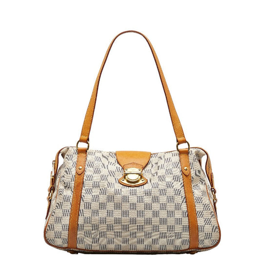 LOUIS VUITTON Louis Vuitton DamiÃ¨re Azur N42220 Handbag PVC/Laser White