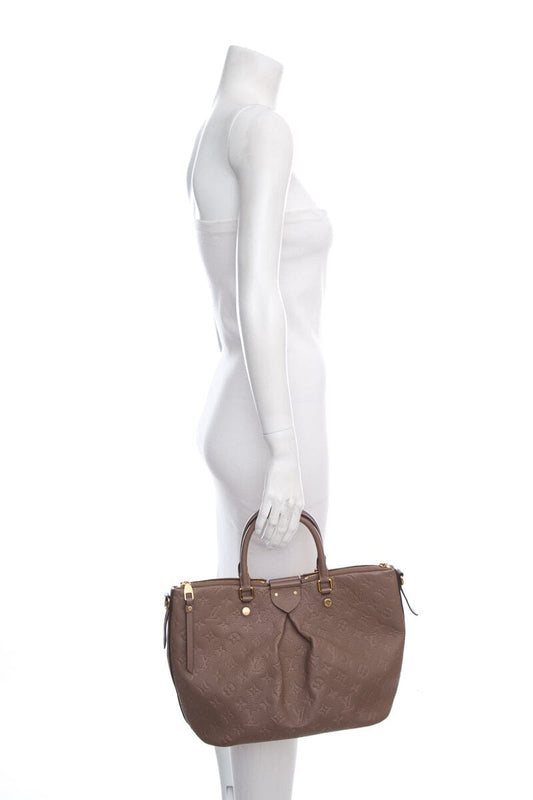 Louis Vuitton 2015 Dark Taupe Empreinte Mazarine HandBag