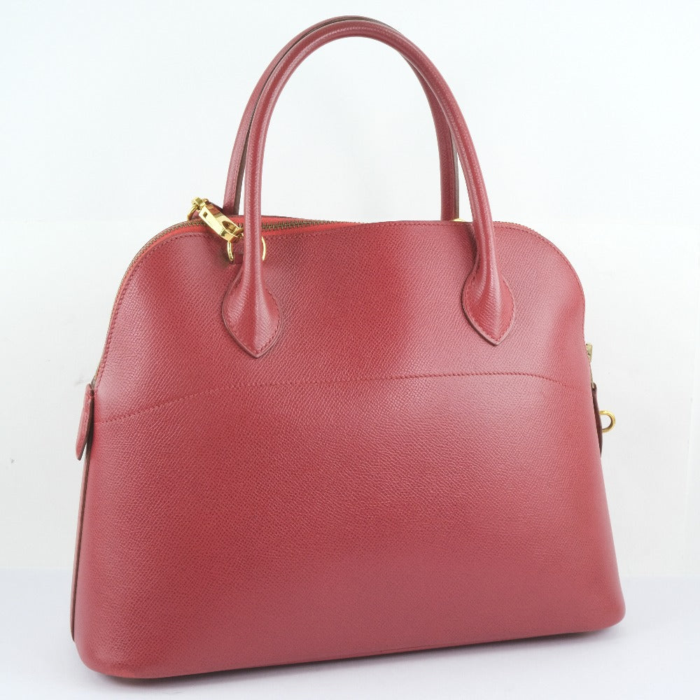 HERMES Handbag Courchevel Red Bored 31 Women