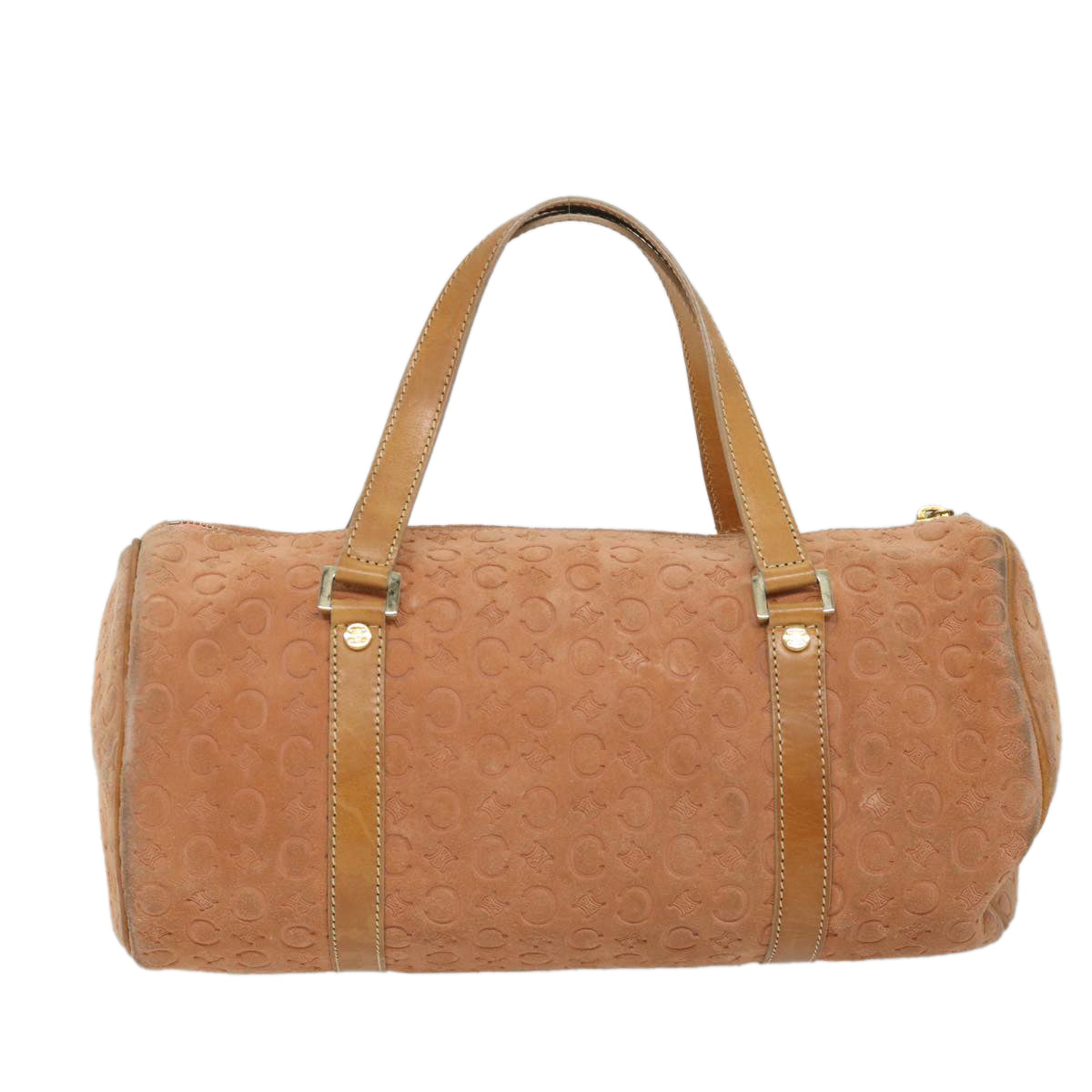 Luxury CELINE C Macadam Canvas Hand Bag Orange 57237