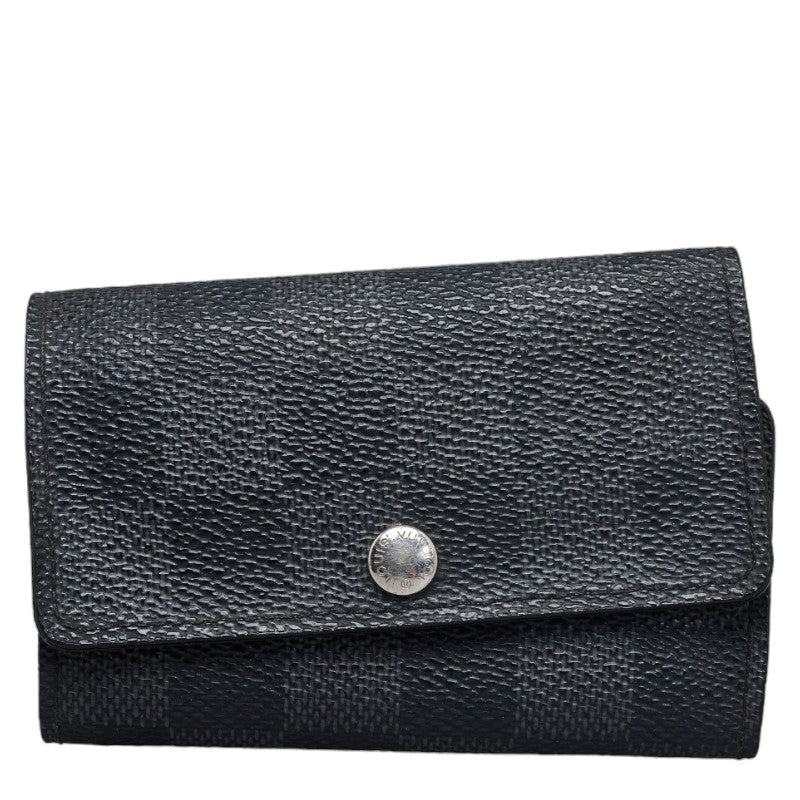 Louis vuitton Damière Graphite N62662 Keycase Leather Black