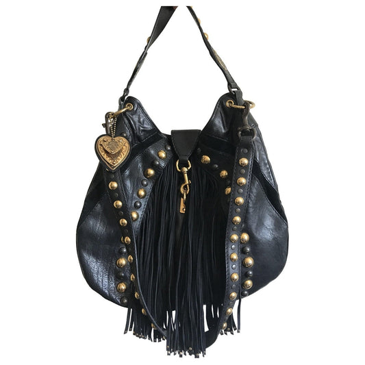 Gucci black leather handbag