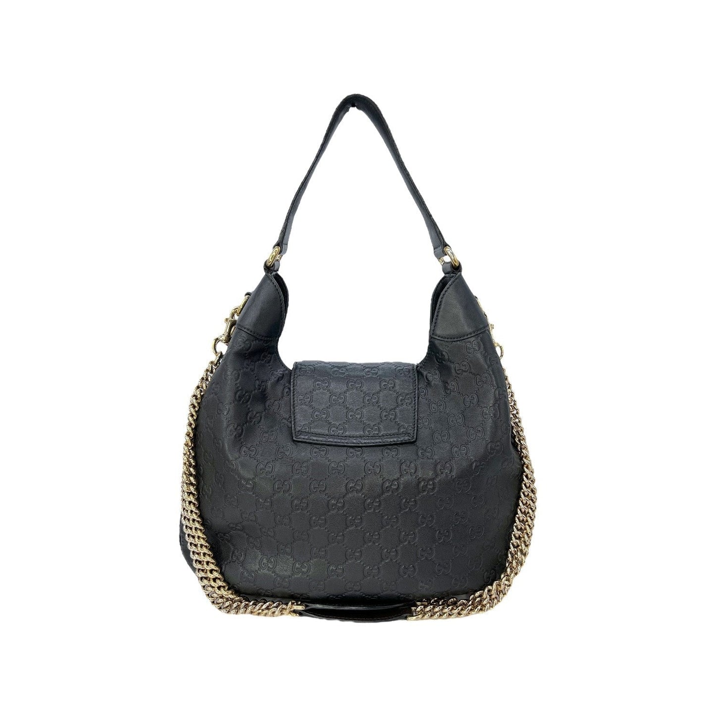 Gucci Leather Canvas Shoulder Bag